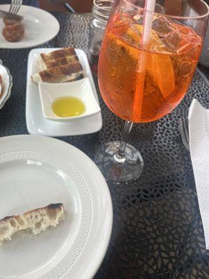 Spritz, Extra Bread - six slices and meatball appetizer