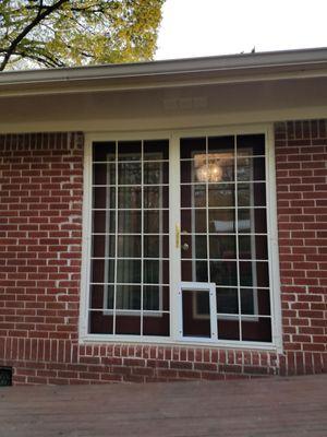 French Doors, with dog entrance