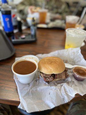 Beef Brisket Combo $9. Baked beans for the side. Very delicious!!!