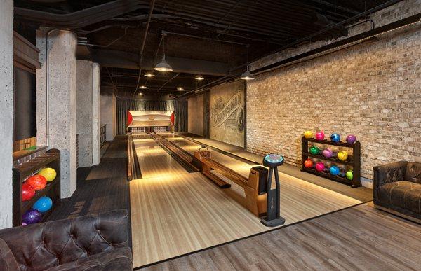 Basement bowling alley will be open soon!