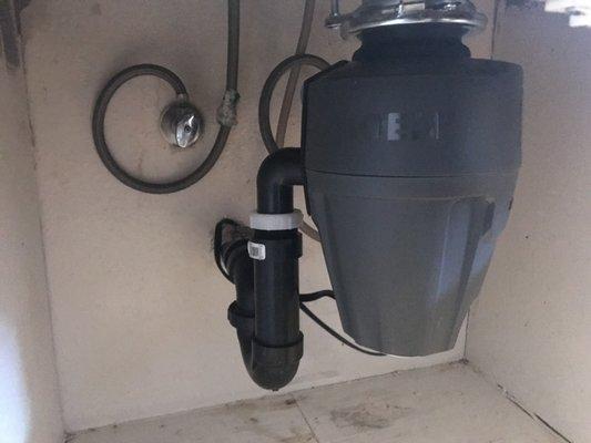 New garbage disposal installation