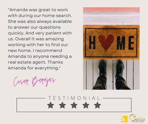 Client testimonial