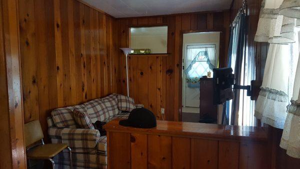 Cedar Cabin (couch was pretty comfy!)