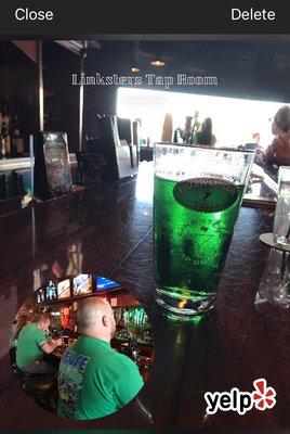 Green beer.