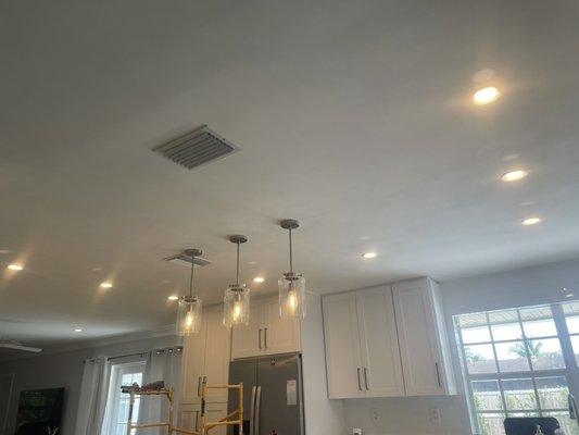 Ceiling repair and paint