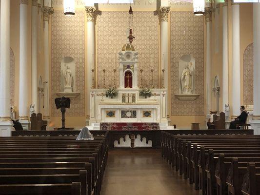 Inside of the church