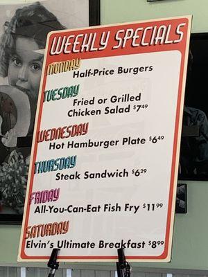 Daily specials!