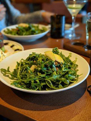 Pear & Arugula salad split for two