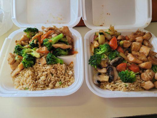 Yummy Chicken and Broccoli and Habatchi Chicken. New spot you must try