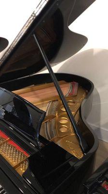 Closer look of the Steinway Model L Piano