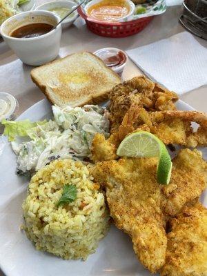 Fried fish and shrimp