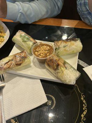 Grilled Chicken Spring Rolls