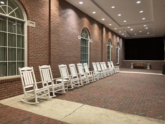 Rocking Chairs outside