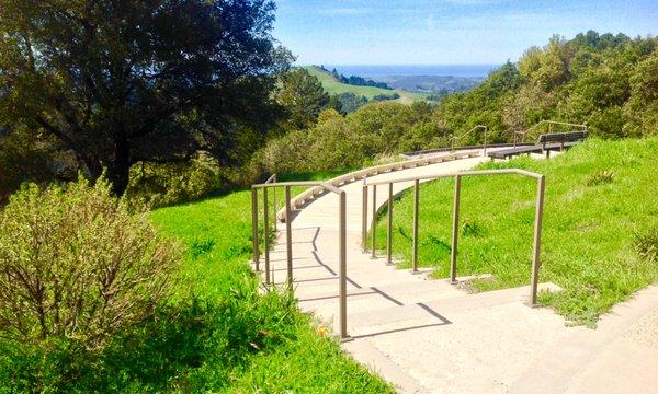 Vista point and seating area.