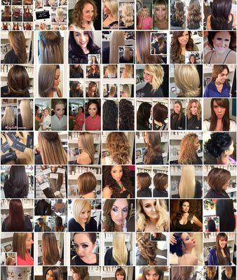 Collage of hair by Crystal