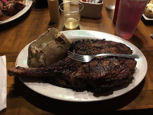 My steak. We ate on this ribeye three different times before it was finally gone. Delicious!