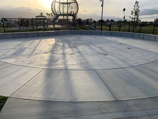 they call this, the spray ground, most likely water jets are used to cool down kids and entertain them during the summer.