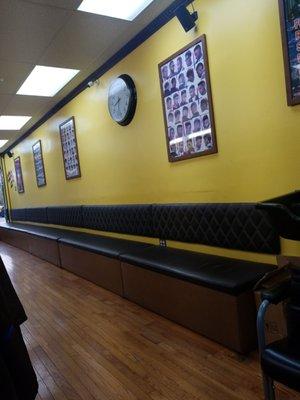 See im here soon as they open so i can get in and out ..nothing like a cut b4 work..the first one in the chair