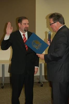 Newly elected official Donald Terry was sworn into the Rancho Cordova City Council on December 3, 2012 by Assemblymember Ken C