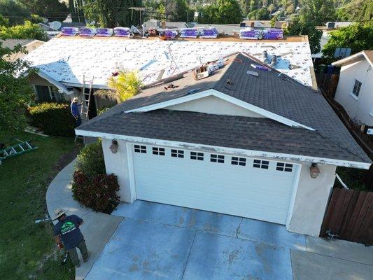 New Roof by Alpha One Construction. Roof Replacement, Roof Repair, Roofing Company in Los Angeles, CA