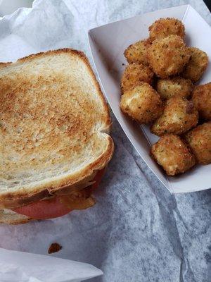 BLT with cheese balls