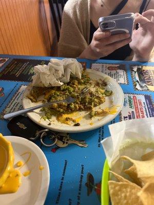 Girlfriend got 6 piece nachos.. had half of one