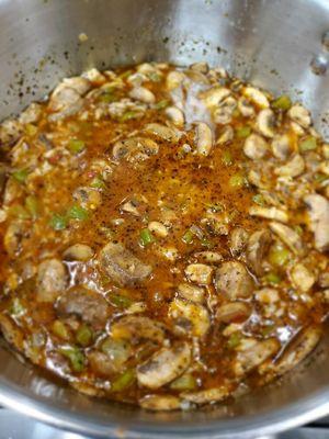 Vegan Gumbo SAVORY VEGAN GUMBO Scrumptious vegan gumbo seasoned with precision, herbs, mushrooms, by expert taste buds with r