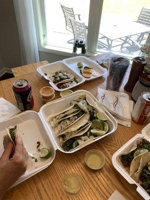 Brought home Asada and pastor tacos. Every week sometimes twice!