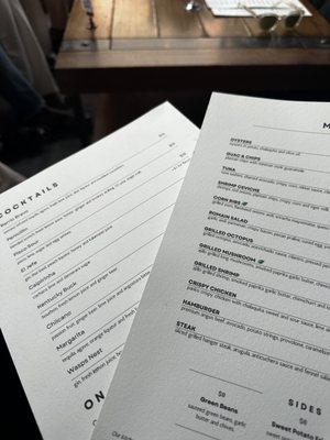 Menus