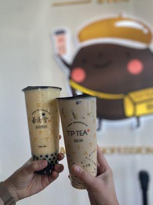 Mango Milk Tea & Tie Guan Milk Tea