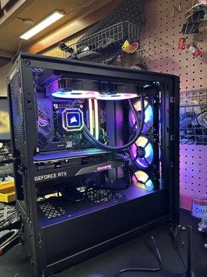 New custom computer build with lights