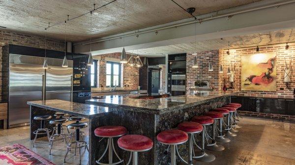 Massive kitchen and butler's pantry with commercial grade appliances