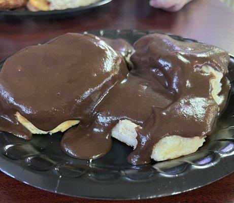 Chocolate Gravy & Biscuits