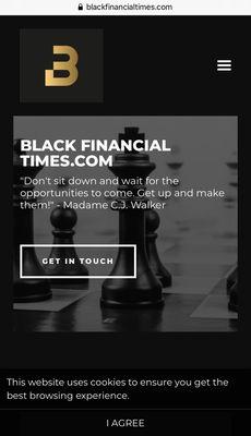 Black Financial Times.com website created with B12