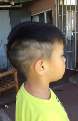 This is the kinda hair cut they gave my son.0 stars