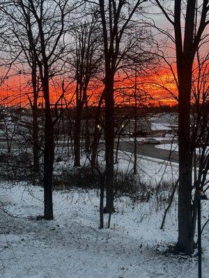 A beautiful sunrise from my balcony