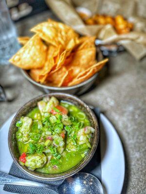 Shrimp & watermelon ceviche