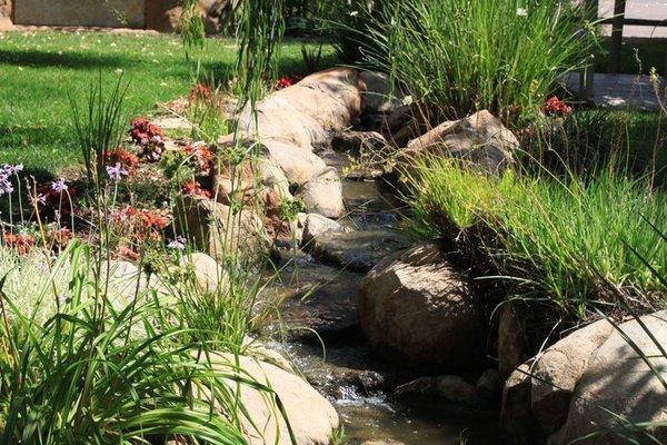 Stream flowing through our Arroyo De La Paz Cremation Garden