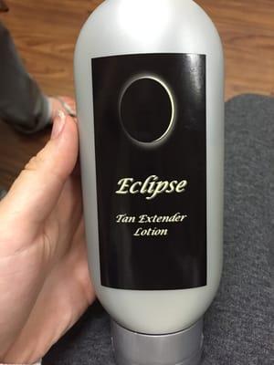 The eclipse tan extender lotion