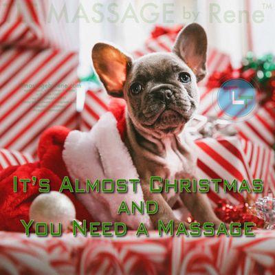 It's almost Christmas and you need TLT MASSAGE by Rene™! Now in Washington State, and seasonally in Myrtle Beach, SC.