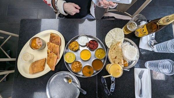 Dosa and thali