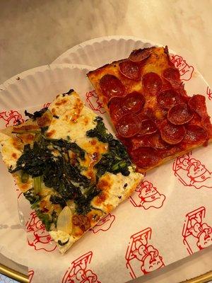 Broccoli rabe and pepperoni