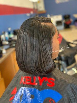 Silk Press and Bob Cut