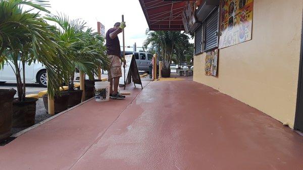 Restaurant Exterior Painting Miami