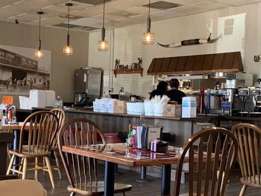 I used to love sitting at the counter, watching everyone. It was entertaining!