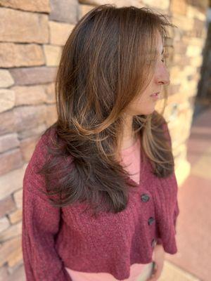 Layered Haircut with subtle color!