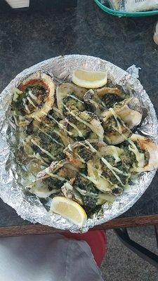 Oysters Rockefeller!  Delicious!