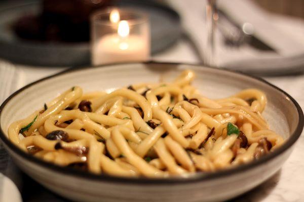 SPAGHETTI WITH MUSHROOMS