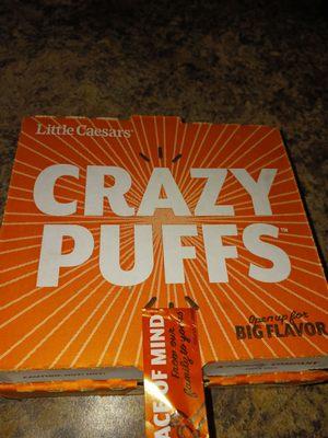 I don't really like their pizza, but these limited time crazy puffs pepperoni muffin like bites were on point