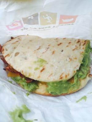 Bacon guacamole wrap .... Not worth $4.10 ... That's just my opinion...